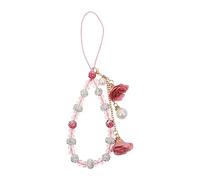KICHOUSE Cinturino in Cristallo Per Telefono Cordino Anti- Perline a Decorazione Elegante Per Smartphone Colore Rosa