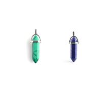 KICHOUSE Ciondoli Pendenti Esagonali Stili multipli in Cristallo 16 Pezzi Design Chic e Stile Misto, per Creare Gioielli e Portachiavi per Collane Fai da Te Stili multipli
