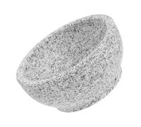 KICHOUSE Ciotola di Pietra Coreana per Riso e Bibimbap Materiale Granito Naturale con Distribuzione Uniforme del Calore Design Antisversamento per Zuppe Stufati e Ramen