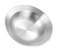 KICHOUSE Ciotola per Insalata in Acciaio Inossidabile 23 Cm, Resistente e Facile da Lavare, Design Rotondo Vintage per Cucina e Servizio in Casa