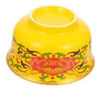 KICHOUSE Ciotola senza Bave in Gialla Liscia Forma per Offerte D'acqua per Casa e, per Buddisti