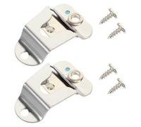 KICHOUSE Clip per Microfono Cb in Metallo Viti, Morsetto Stabile e Professionale per Radio Cb, 2 Set per Montaggio Sicuro e Pratico del Microfono