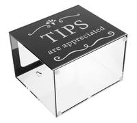 KICHOUSE Contenitore per Mance e Scatola per Raccolta Denaro in Acrilico Trasparente per Musicisti e Bar in Spazi Affollati