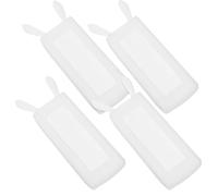 KICHOUSE Copertura Telecomando Coniglio in Silicone Bianco 4 Pezzi, Protezione e Antipolvere per Telecomandi Tv, per Creare Un'atmosfera Estiva Adorabile