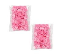 KICHOUSE Coppette per Colla Ciglia in Plastica Rosa 200 Pezzi Kit per Laminazione Ciglia e Sopracciglia e Prevenire Disordine in Salone