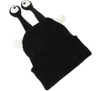 KICHOUSE Copri Casco da Sci Nero in Filato Portatile Protezione dal Rumore D'aria per Sport sulla Neve e Sci