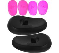KICHOUSE Copri Orecchie in Silicone per Tinta Chioma 3 Paia Proteggi Orecchie da Calore Phon e Tintura Uso Salone e Casa Colore Assortito