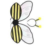 KICHOUSE Costume Ape Bambina con Fascia e Morbide Kit Completo Cosplay Halloween Feste e Spettacoli Accessori Costume Personaggio Ape Senza Elementi Aggiuntivi