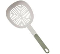 KICHOUSE Cucchiaio lungo Forato in Nylon e Pp per Cucina, Schiumarola con Manico, Facile da Pulire, Adatto come Colino da Cucina e Scolapasta