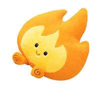 KICHOUSE Cuscino di Peluche a Forma di Fiamma Morbido e Portatile, Decorazione per Feste e Camerette, Falso Fuoco da Campo per Campeggio e Compleanni, Peluche Kawaii e Adulti