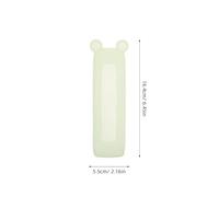 KICHOUSE Custodia Protettiva in Silicone Luminosa per Telecomando TV e Condizionatore Protezione Antipolvere con Design Orecchie Orso Set da 10 Pezzi per Uso Domestico