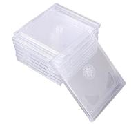 KICHOUSE Custodie Trasparenti Per Cd e Dvd Doppie 9 Pezzi in Acrilico Resistente Per Protezione Da Graffi e Polvere, Confezione Salvaspazio Per Organizzazione e Conservazione Supporti Digitali