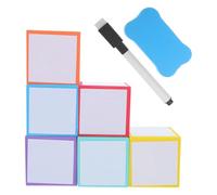 KICHOUSE Dadi Cancellabili in Schiuma Eva 5cm con Superfici Personalizzabili, Cubi Morbidi e Facili da Maneggiare per Attività di Matematica in Aula