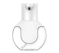 KICHOUSE Dispenser Automatico di Liquido Detergente da 430ml in Abs Sensore Infrarossi, Erogatore Schiuma Ricaricabile Bianco, Montaggio a Muro da Tavolo per Uso Domestico