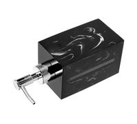 KICHOUSE Distributore di Sapone per le Mani e Shampoo 500Ml Flacone Erogatore con Pompa Argento Bottiglia Ricaricabile per Bagno e Hotel Contenitore Liquidi per Doccia e Lozioni