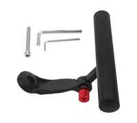 KICHOUSE Estensione Manubrio Bici da Strada in Lega ad Alta Resistenza Supporto Regolabile Multi-Angolo, Impugnatura Antiscivolo e Montaggio Rapido per Accessori GPS e Luci Ciclismo