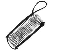 KICHOUSE Fermaglio per Chioma a Banana Donna Nero 30 Denti Pettine Laterale Francese Accessorio per Chioma Spessi e Ricci senza Mal di Testa per Styling Quotidiano