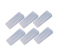 KICHOUSE Fermaporta Trasparente in ABS 6 Pezzi Antiscivolo Resistente all'Usura per Porte, Design Pratico e Sicuro per Casa e Animali