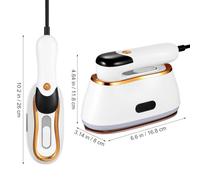 KICHOUSE Ferro da Stiro Portatile da Viaggio con Manico Rotante Ergonomico Steamer Verticale Compatto e Leggero Modalità Vapore Regolabili per Tutti gli Indumenti Riscaldamento Rapido per