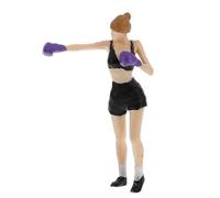 KICHOUSE Figura Miniatura Boxeur in Materiale Resistente Dettagli Realistici per Collezionisti e Decorazioni da Tavolo
