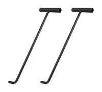 KICHOUSE Gancio per Chiusino in Acciaio Inossidabile 2 Pezzi, Sollevatore Stabile e Facile da Pulire, Design Semplice ed Elegante per Uso Professionale Idraulico