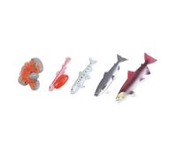 KICHOUSE Giocattoli Educativi Per Bambini E Bambine Con Di Salmone Giocattoli Da Bagno A Forma Di Pesce Mini Figure Di Animali Marini Realizzate Per Il Gioco Cognitivo