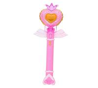 KICHOUSE Giocattoli magici magici giocattoli di halloween su leggero festa fata bacchette del cuore giocattolo bacchette magiche da ragazza plastica rosa