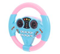 KICHOUSE giocattolo musicale con volante fare finta ruota gioca al volante per i gioco di guida giocattolo da guida per auto giocare al volante giocattolo volante addominali rosa