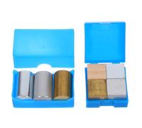 KICHOUSE Kit 7 Pezzi Cubi di Densità in Rame Ferro Alluminio Cilindri, Precisione e Multifunzionale per Esperimenti Scientifici Educativi e Esplorazione All'aperto