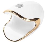 KICHOUSE Lampada per Manicure Mini 6w LED USB Tipo C Bianca Bordo Dorato, Asciugatrice per Smalto Professionale Portatile per Nail Art e Uso Domestico