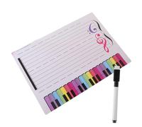 KICHOUSE Lavagna Cancellabile Per L'insegnamento Della Musica e Note Musicali, Riutilizzabile e Leggera, Scheda Didattica Musicale Per Studenti e Insegnanti, Utilizzo a Scuola e a Casa