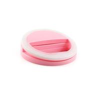 KICHOUSE Luce Selfie Ad con LED per Smartphone e Tablet Illuminazione Portatile per Foto e Video in Condizioni Bassa Luce Rosa