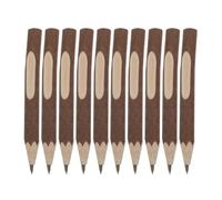 KICHOUSE Matite di Legno Marrone Scrittura Cancellabile e Scorrevole 10 Pezzi per Studenti e Designer, Perfette per Domestico