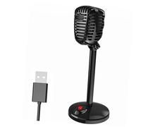 KICHOUSE Microfono USB Rotante per Computer per Riunioni e Podcast Facile Installazione per Ottimizzare La Del Suono Compatibile con PC e Laptop