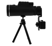 KICHOUSE Monoculare per Cellulare 40x60 Nero Messa a Fuoco una Mano in Lega di Alluminio e Abs, Portatile e Facile da Usare Treppiede per Escursioni e Fotografia