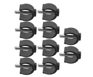 KICHOUSE Morsetto per Stampelle a Forma di C 10 Pezzi Perno Tubolare da 22 MM Accessori per Deambulatore Anziani e Disabili Facile Installazione per Bastone da Passeggio