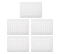 KICHOUSE Organizer Plastica per Puntali Pipette 200 Ul, Scatola Porta Beccucci da 5 Pezzi Coperchio, Contenitore per Accessori di Laboratorio e Stoccaggio Pipette