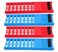 KICHOUSE Organizer Porta Ganci da Pesca in ABS 4 Pezzi, Supporto Antiurto per Lenze e Attrezzi da Pesca, Resistente e Salvaspazio, per Appassionati e Gestione Attrezzature Sportive