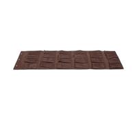 KICHOUSE Organizer Scarpe da Appendere Porta 24 Scomparti Non Tessuto e Rete Resistente a Strappi, 48x168 Cm, Colore Caffè, per Camera da Letto e Bagno