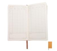 KICHOUSE Organizzatore Finanziario e Quaderno di Bilancio A6, Pianificatore di Budget Mensile Blocco Note per Agenda Giornaliera, Copertina Rigida Arancione per Ufficio e Casa