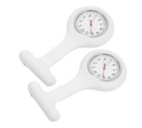 KICHOUSE Orologio Per Infermiera Per Il Petto Orologio Da Tasca Portatile Piccolo Da Infermiera Da Tasca Con Spilla Appuntata Da Taschino Medico Bicchiere Bianca