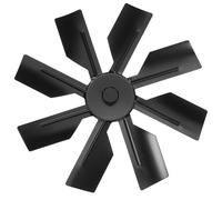 KICHOUSE Pala per Ventilatore da Riscaldatore in Lega di Alluminio 8 Pale Accessorio di Ricambio Silenzioso per Ventola Piccola Resistente All’Usura e Compatibile con Caminetti e