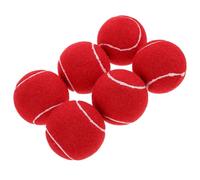KICHOUSE Palline da Tennis Elastiche Rosse per Allenamento Principianti Set da 6 Palline in Gomma Morbida per e Ragazzi Attrezzatura per Esercizi di Tennis su Vari Campi