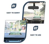 KICHOUSE Pellicola Riflettente per Parabrezza Auto 5 Pezzi 160X120Mm Adesivo Antiriflesso per Head-Up Display Riduce Affaticamento Occhi e Riflessi Solari Compatibile Schermo