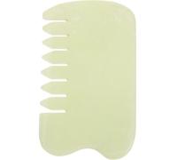 KICHOUSE Pettine in Jade per Massaggio Gua Sha Funzione di Raschiamento del Capelluto e Miglioramento della Pelle, per Braccia e Schiena