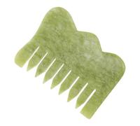 KICHOUSE Pettine per Chioma in Jade Verde Chiaro del Cuoio Capelluto, Prevenzione Danni da Elettricità Statica e Bilanciamento, per Uso Domestico