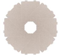 KICHOUSE Piastra di Mica Beige Resistente al Calore per Microonde 8 Pezzi Accessorio per Riparazione e Protezione Contro Ustioni per Uso Domestico
