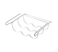 KICHOUSE Portabottiglie da Frigorifero Bianco Organizer per Birre e Lattine per Bar Cucina e Ufficio Design e Resistente
