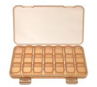 KICHOUSE Portapillole Settimanale Portatile 21 Scomparti, Contenitore Pratico per Medicinali da Viaggio, Organizer Compatto per Pillole Design Funzionale Adatto a Borsa e Uso Colore