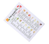 KICHOUSE Poster Alimentare per Prediabete per Diabetici Guida Pratica e Pianificazione Pasti Completa, in Tela 65,5x45,5 Cm per Cucina e Preparazioni Quotidiane